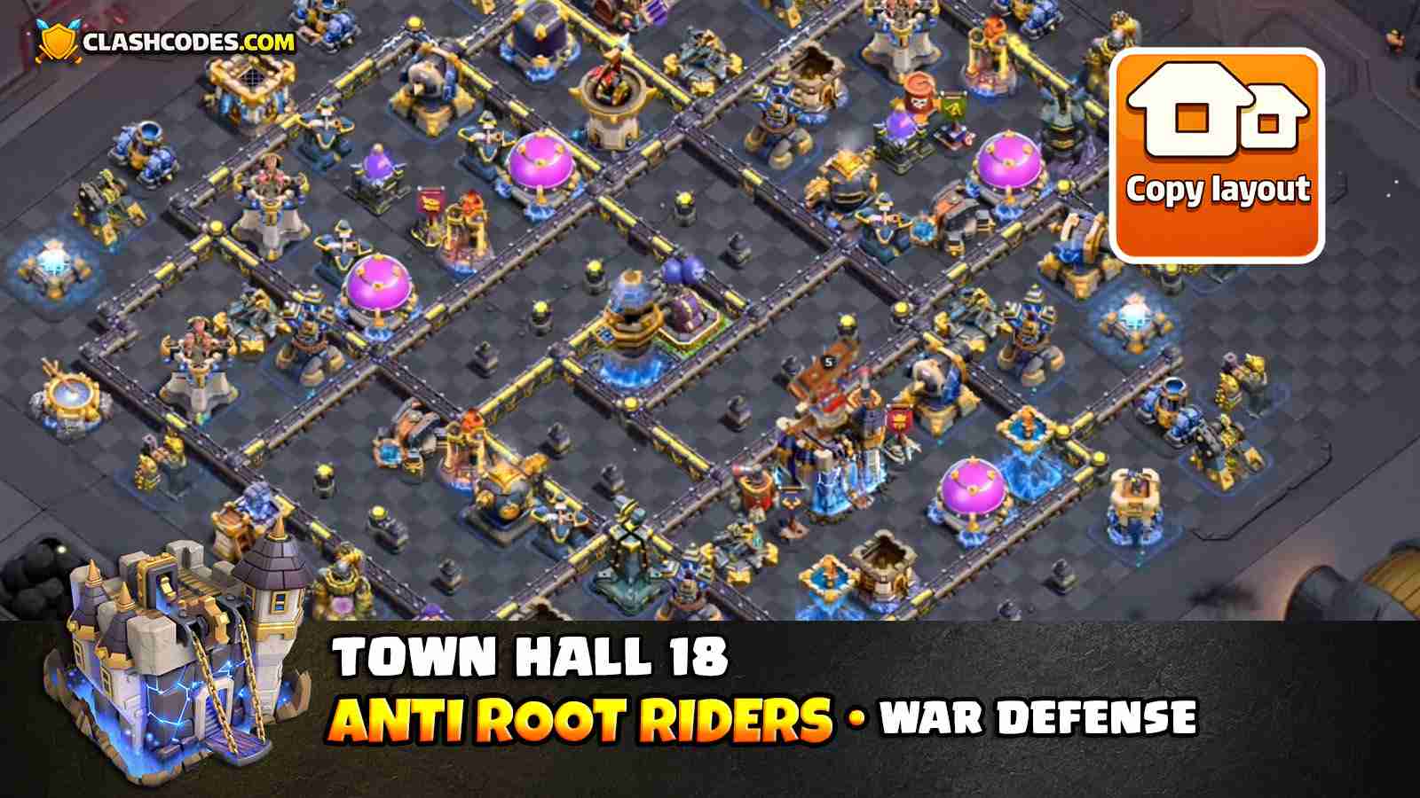 Anti Root Rider Layout for New Meta Prevent Resource Theft