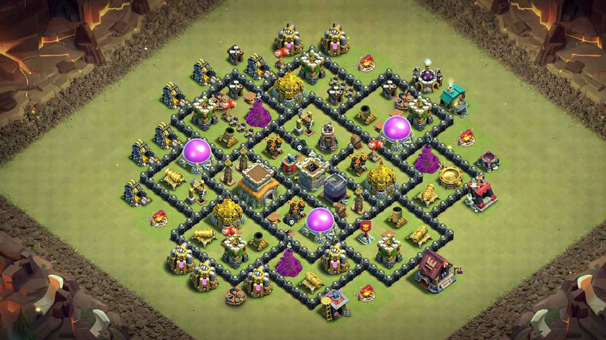Pro Home Village TH8 Base for CWL and Clan War