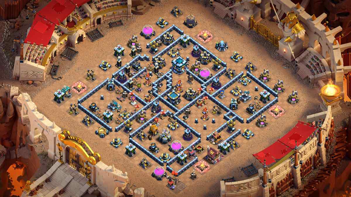 TH13 Base Design for Trophy Push to Counter Electro Dragon Attacks