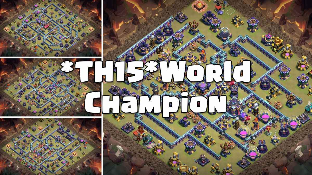Top 10 TH15 World Champions Base with Links For Clash of Clans