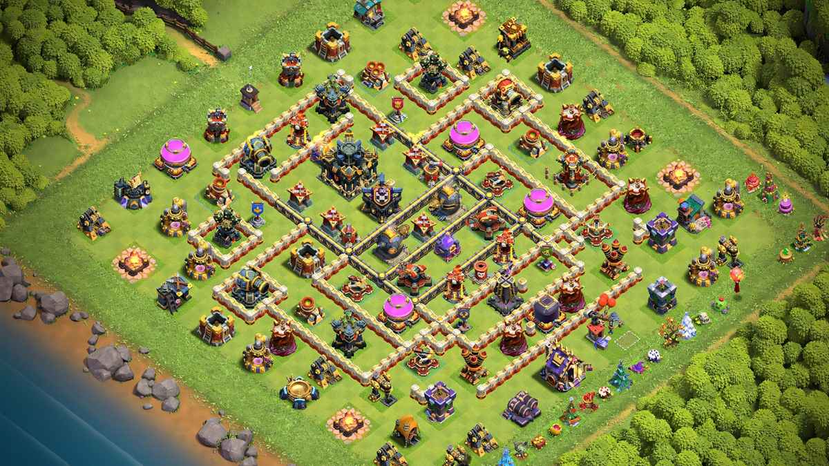 Best TH17 Trophy Layout For Clash of Clans
