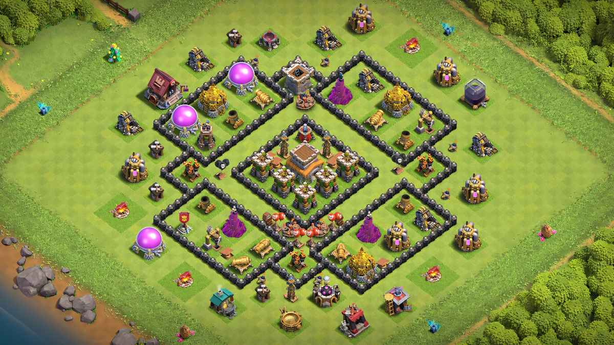 Top TH8 Clan War Base Layout for ClashofClans
