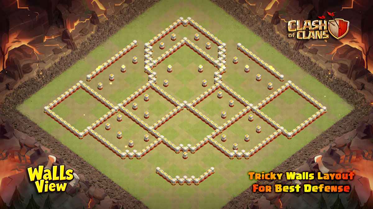 TH16 Walls Layout For Max Defense