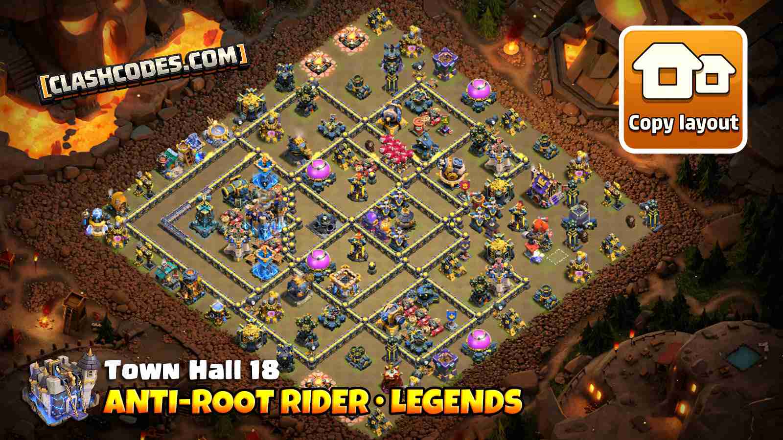 Deadzones around Infernos and Clan Castle will slow down Root Riders