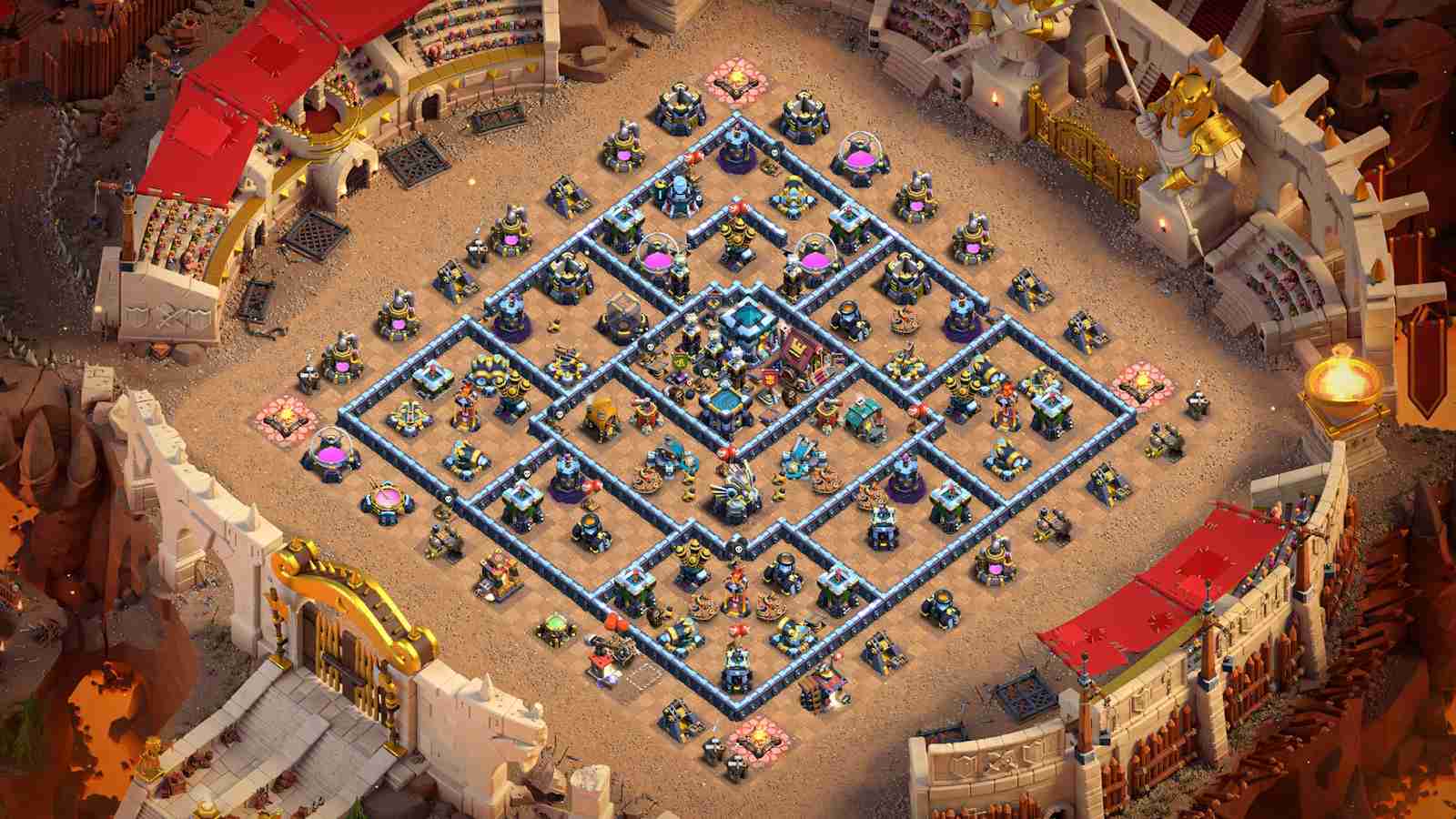 Unbeatable TH13 War Base: Crush Enemy with this Anti-3 Star Design