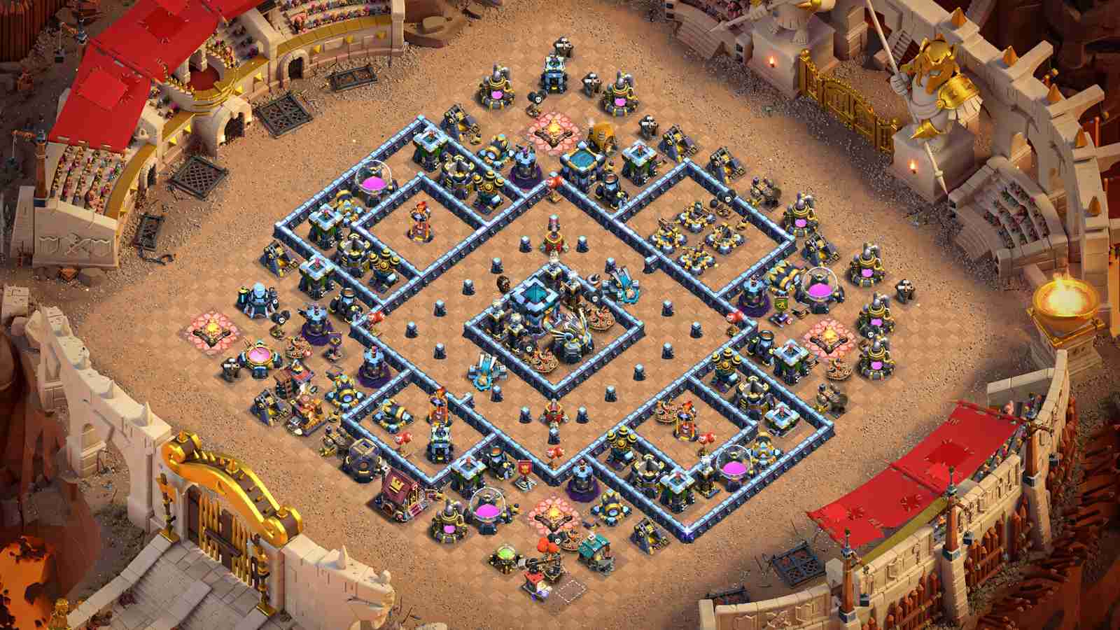 Protect Your Clan with this TH13 Anti-2 Star War Base