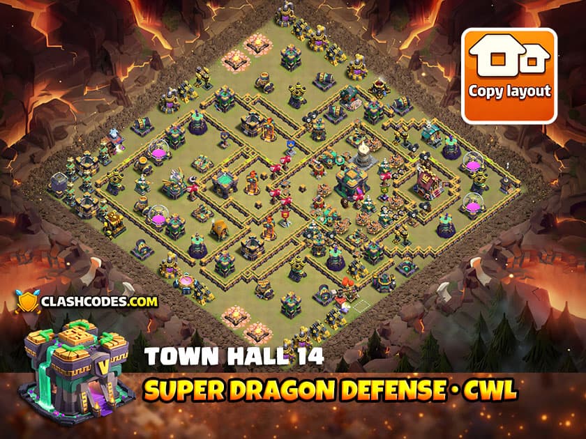Base View TH14 CWL | Clash of Clans 2026