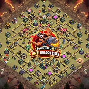 TH14 Dragon Rider Defense Base with Copy Link
