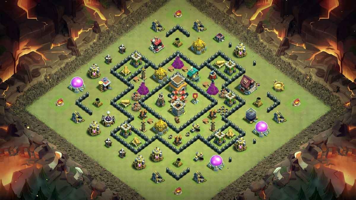 Hard to Beat TH8 War Base Design