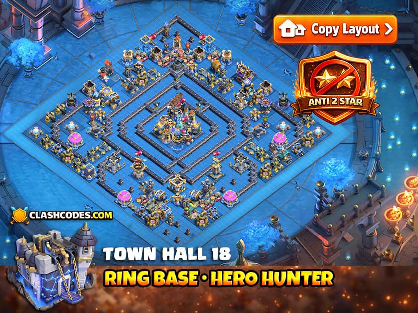 Ring base with Hero Hunter that eliminates enemy Heroes from north side