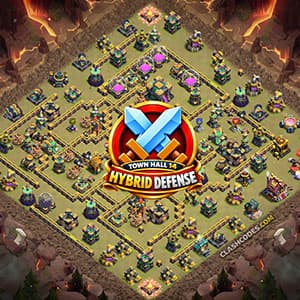 Unbeatable TH14 Hybrid Anti Queen Walk Base (Copy Link)
