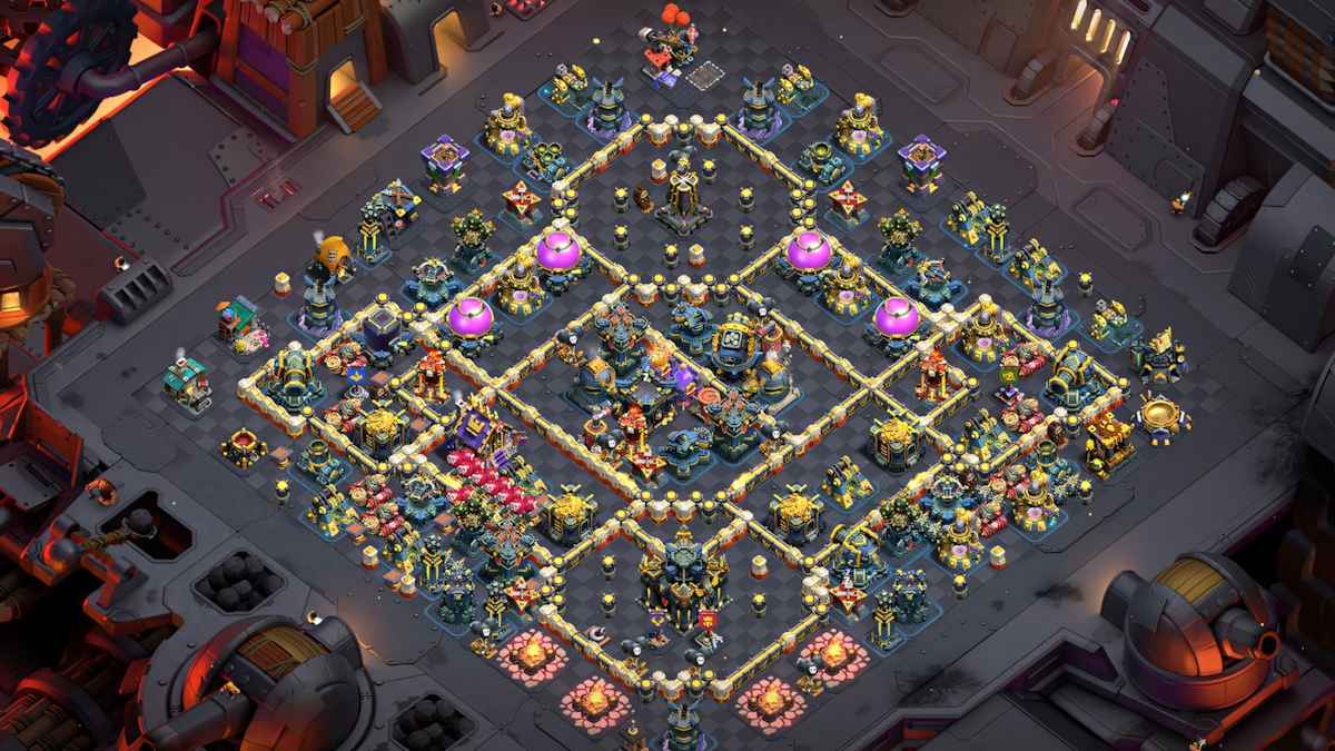 Best TH17 hybrid base for war and trophy defense