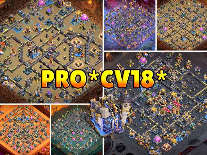 10 layouts CV18 para guerra e Liga Lendária