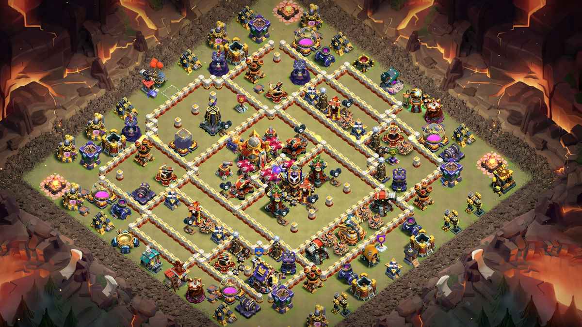 TH16 Anti Everything Base with dead zones and circular pathing to waste attacker time