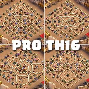 Pro TH16 Base Links: Top 10 Town Hall 16 Bases - Clash of Clans