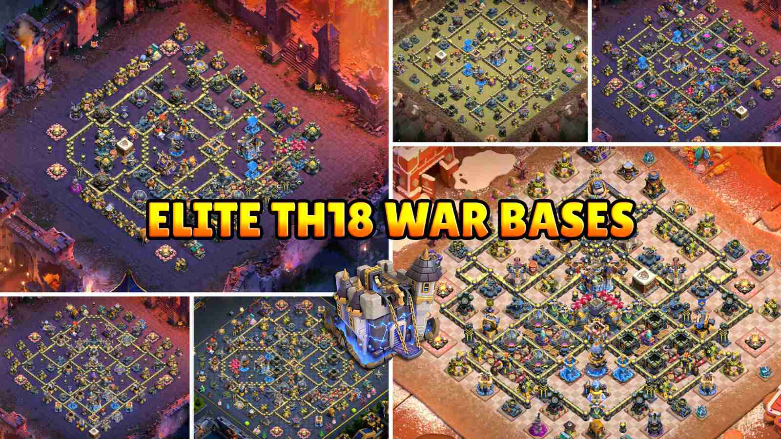 Pro TH18 Base Links: Top 10 Town Hall 18 Bases - Clash of Clans