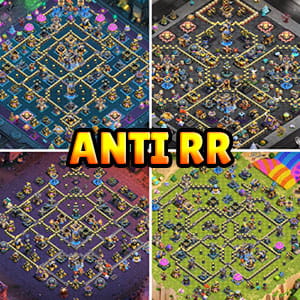10+ TH18 Anti Root Rider Base Links for War, CWL & Legends