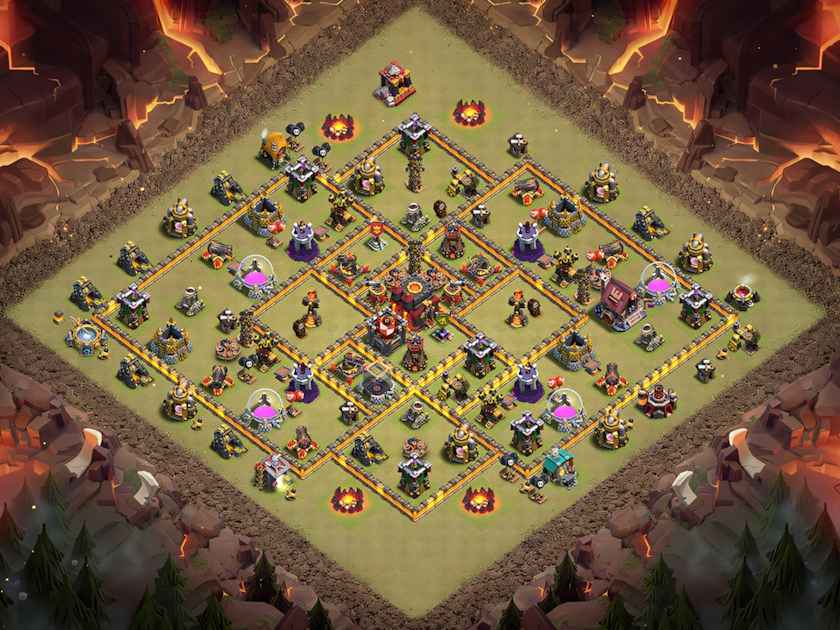 Best TH10 Anti 2-Star Base Link for War Defense
