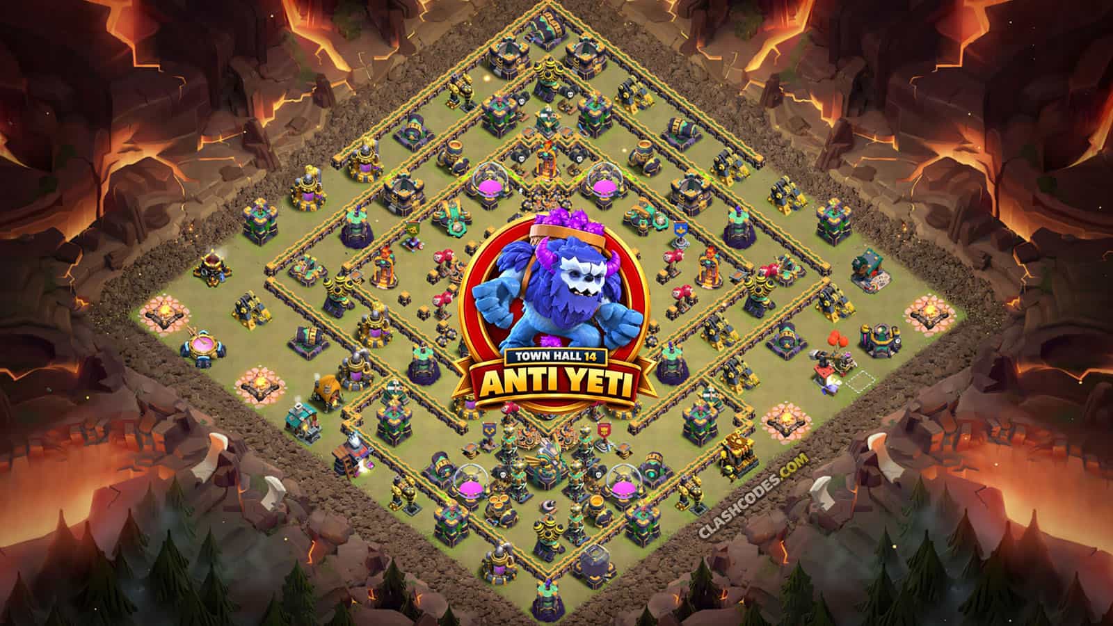 Yeti Defense Base for Town Hall 14 (2026 Meta)