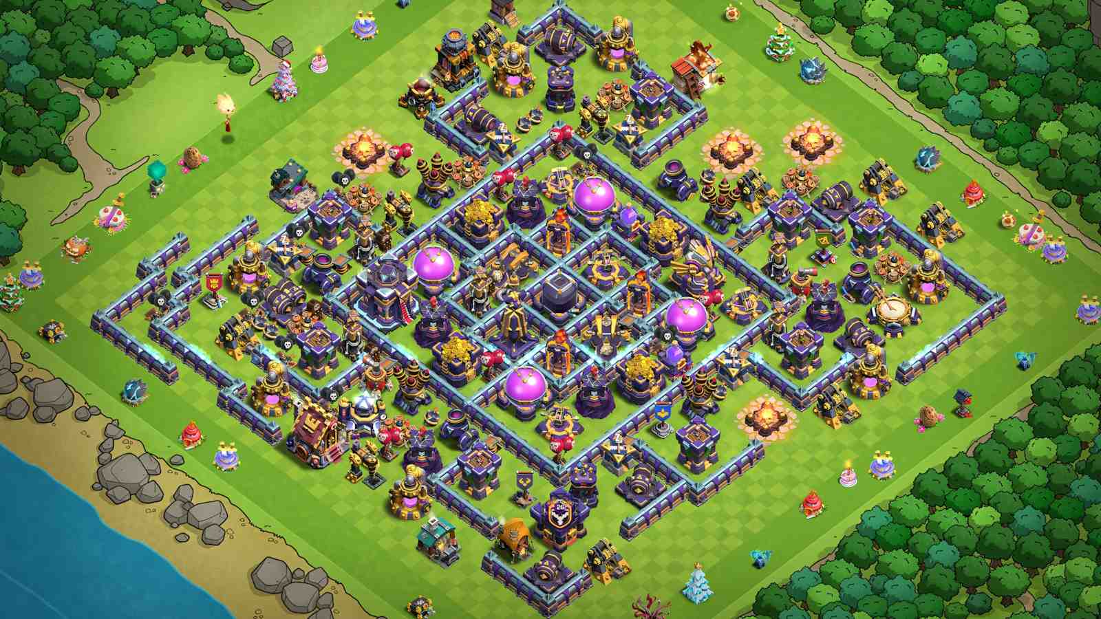 Powerful TH15 Farming Base Against Electro Dragons
