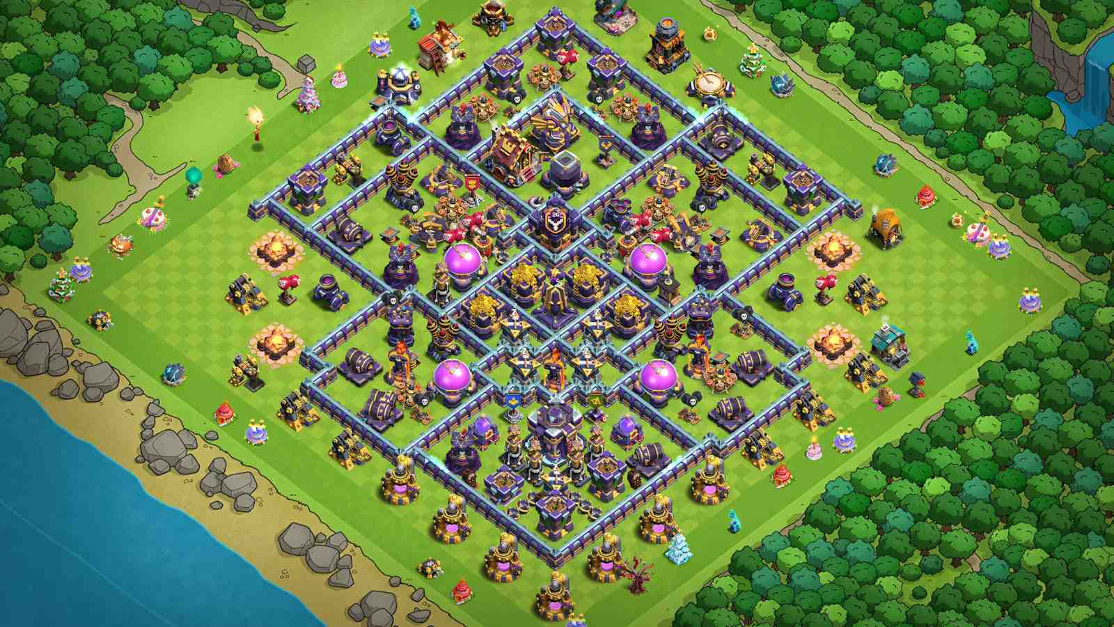 Best TH15 Farming Base Link for Loot Protection
