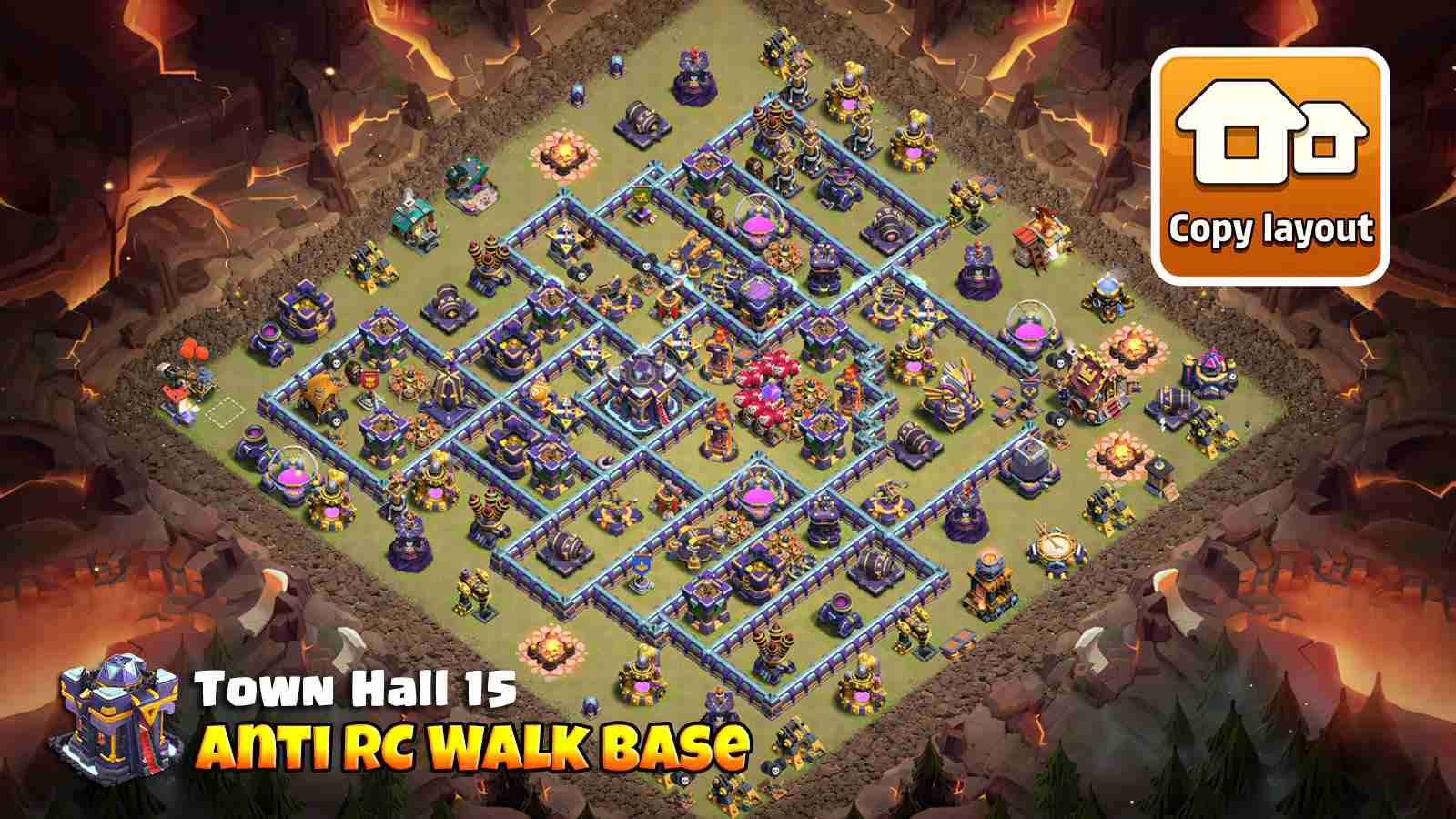 TH15 Base to Defend RC Walk and Push Back Blimps