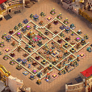 Layout de Base de Guerra CV16 Anti Tudo (Copiar Link)