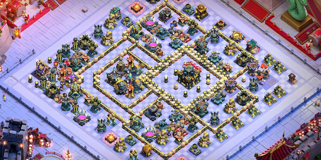TH17 anti 2 ring war base for Clash of Clans