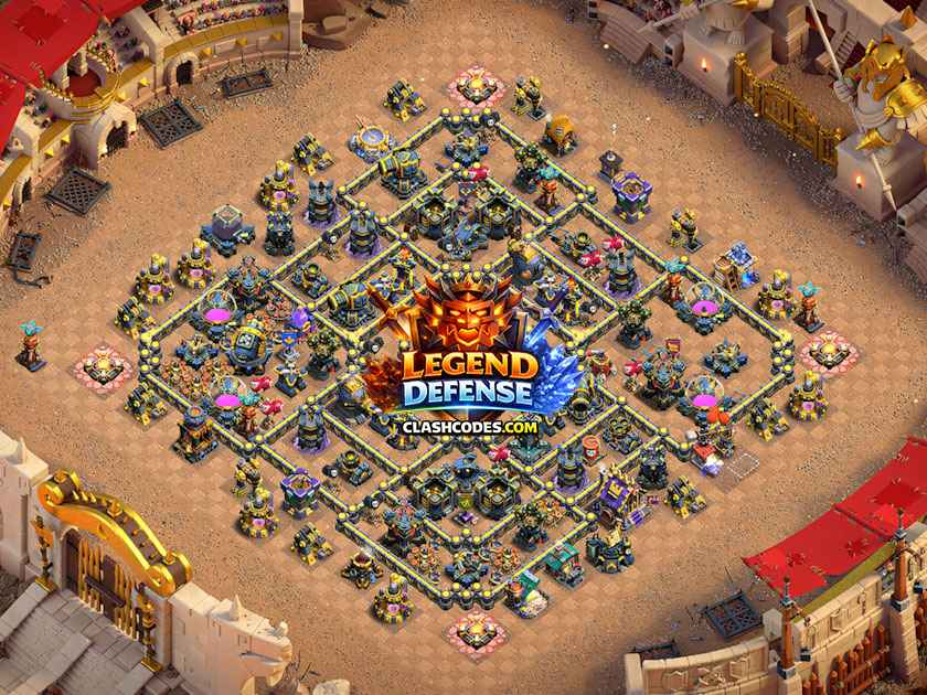 Top TH17 Anti 2 Star Base Link for Legends