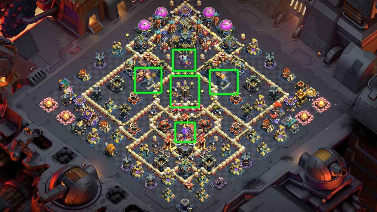 Base View TH17 Anti 3 Star | Clash of Clans 2025