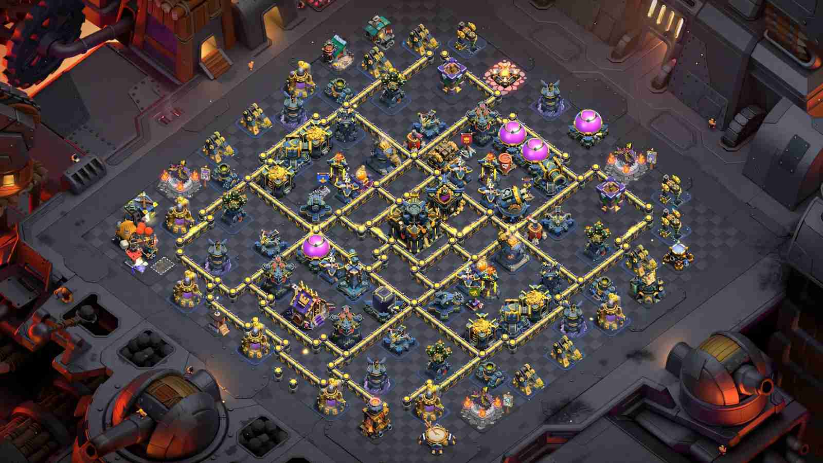 Town Hall 17 Hybrid Base for Dark Elixir and Trophy Defense