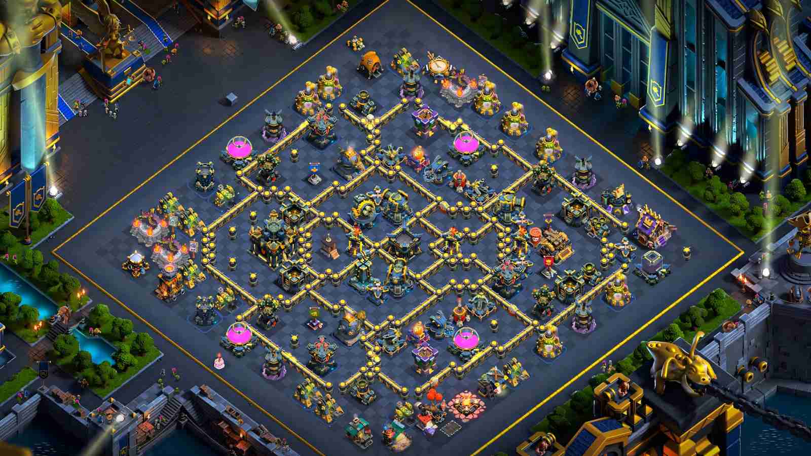 TH17 Anti Electro Dragon Defense Layout