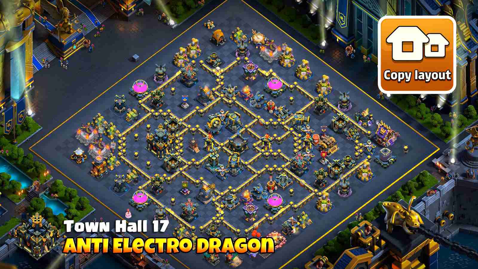 TH17 anti Electro Dragon base with strong core defense