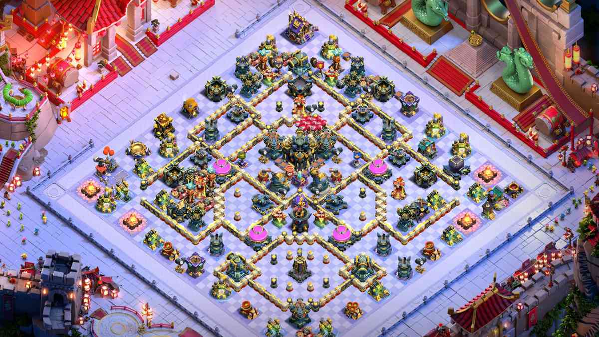 TH17 Home Village Defense Map for COC