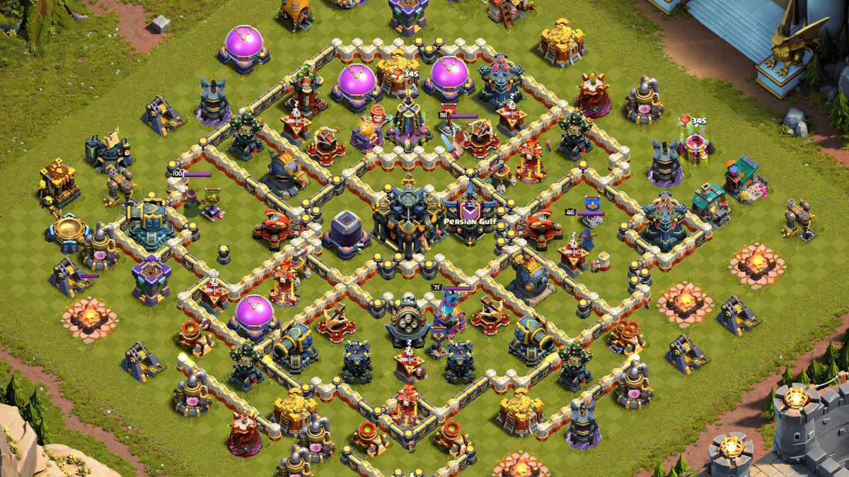 TH17 Legend League Base Design for High Level Trophy Protection