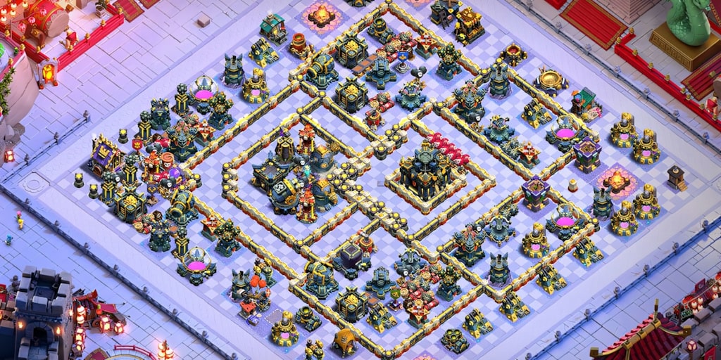 TH17 legends push layout with base link Clash of Clans