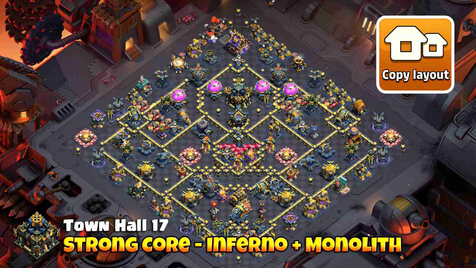 Triple Infernos + Monolith core makes 3 stars impossible
