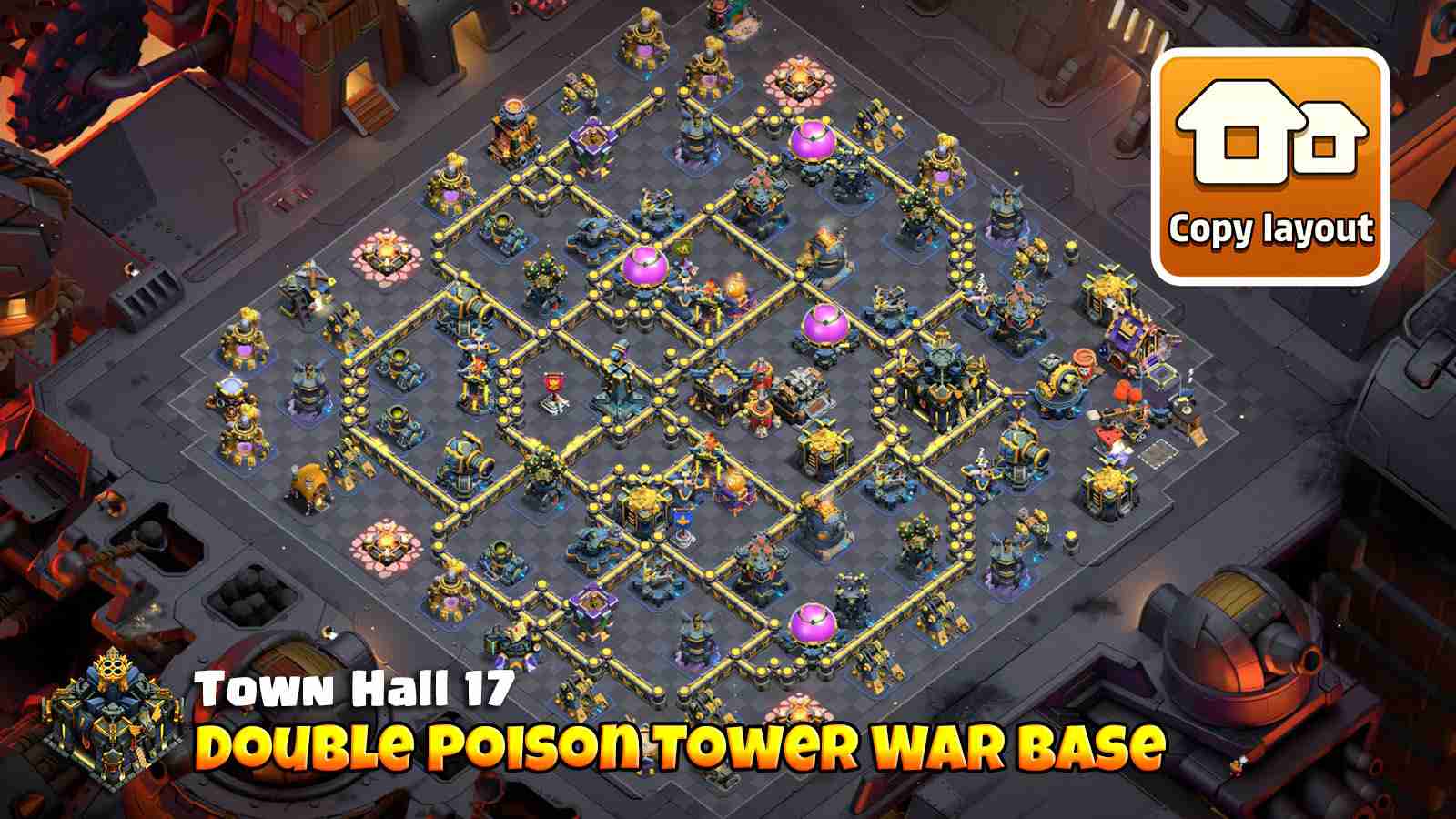 Multi Gear traps you early and Poison Towers ruin the rest