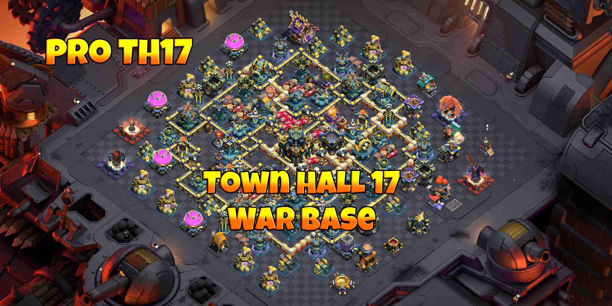Unbeatable TH17 Clan War Base Layout