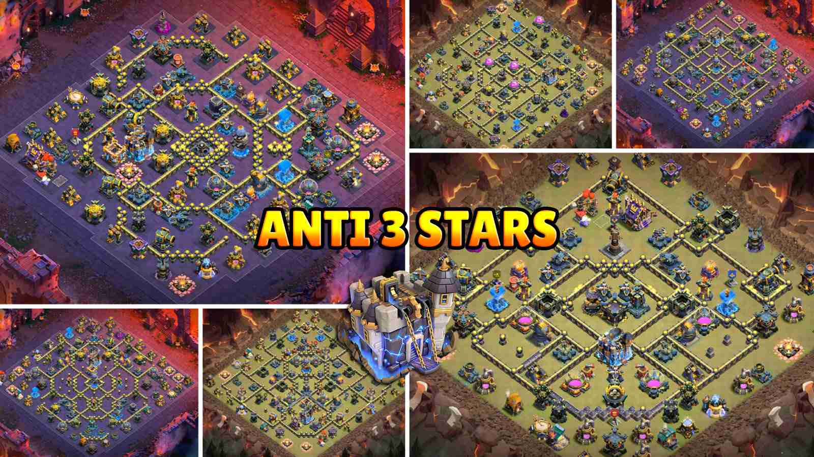 10+ Anti-3 Star TH18 Baselinks for Strong War Defense