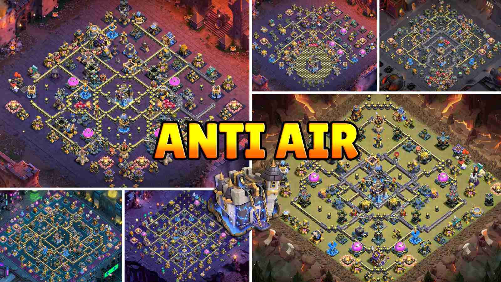 10+ Anti-Air TH18 Baselinks for Strong War Defense