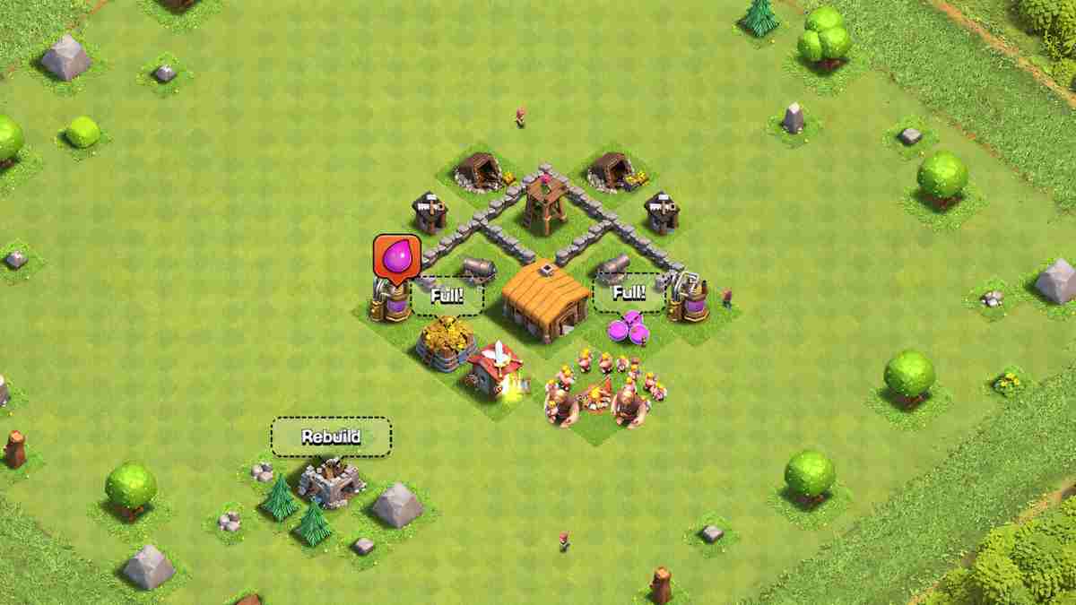 Town Hall 2 Hybrid Defense Base Link (Anti 2 Star)