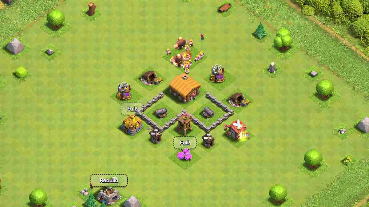 TH2 Trophy War Base Anti Archer Layout | Clash of Clans