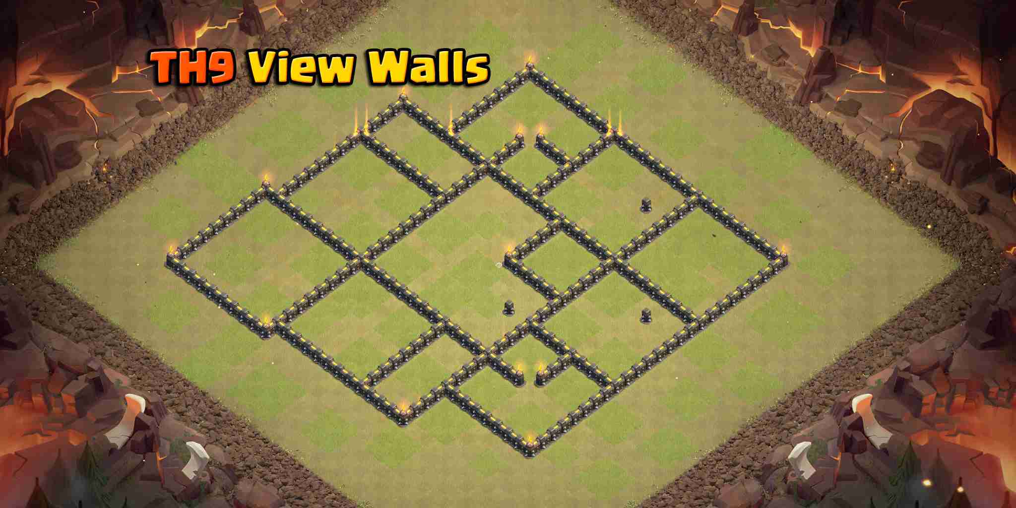 Walls View - TH9 Defense