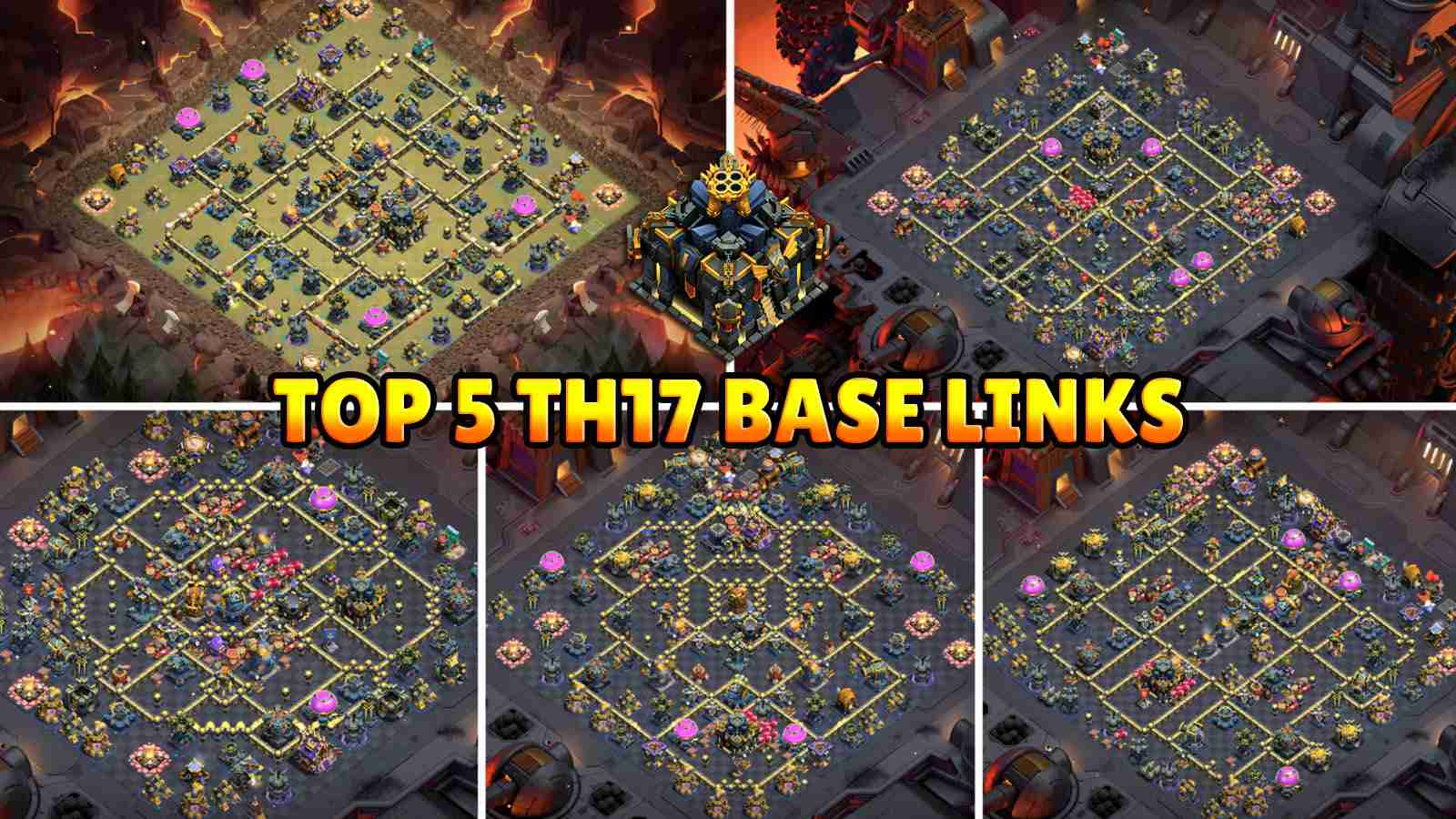 Top 5 Best COC TH17 Bases - War, Legend and Root Rider Defense
