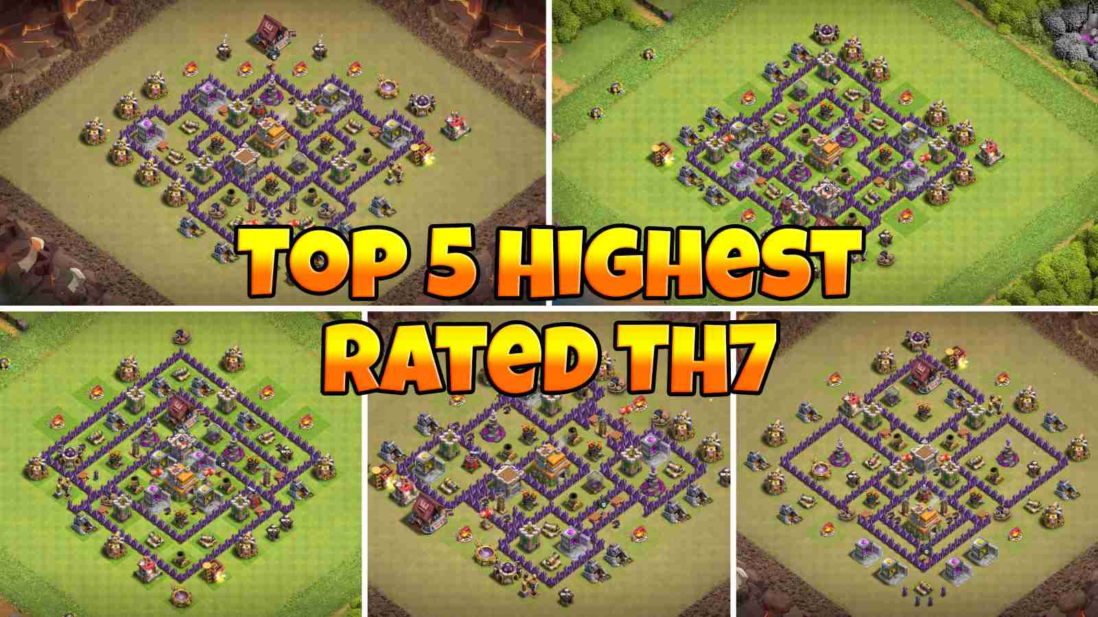 Top 5 Best TH7 COC Base (War/Hybrid/Farming) with Link