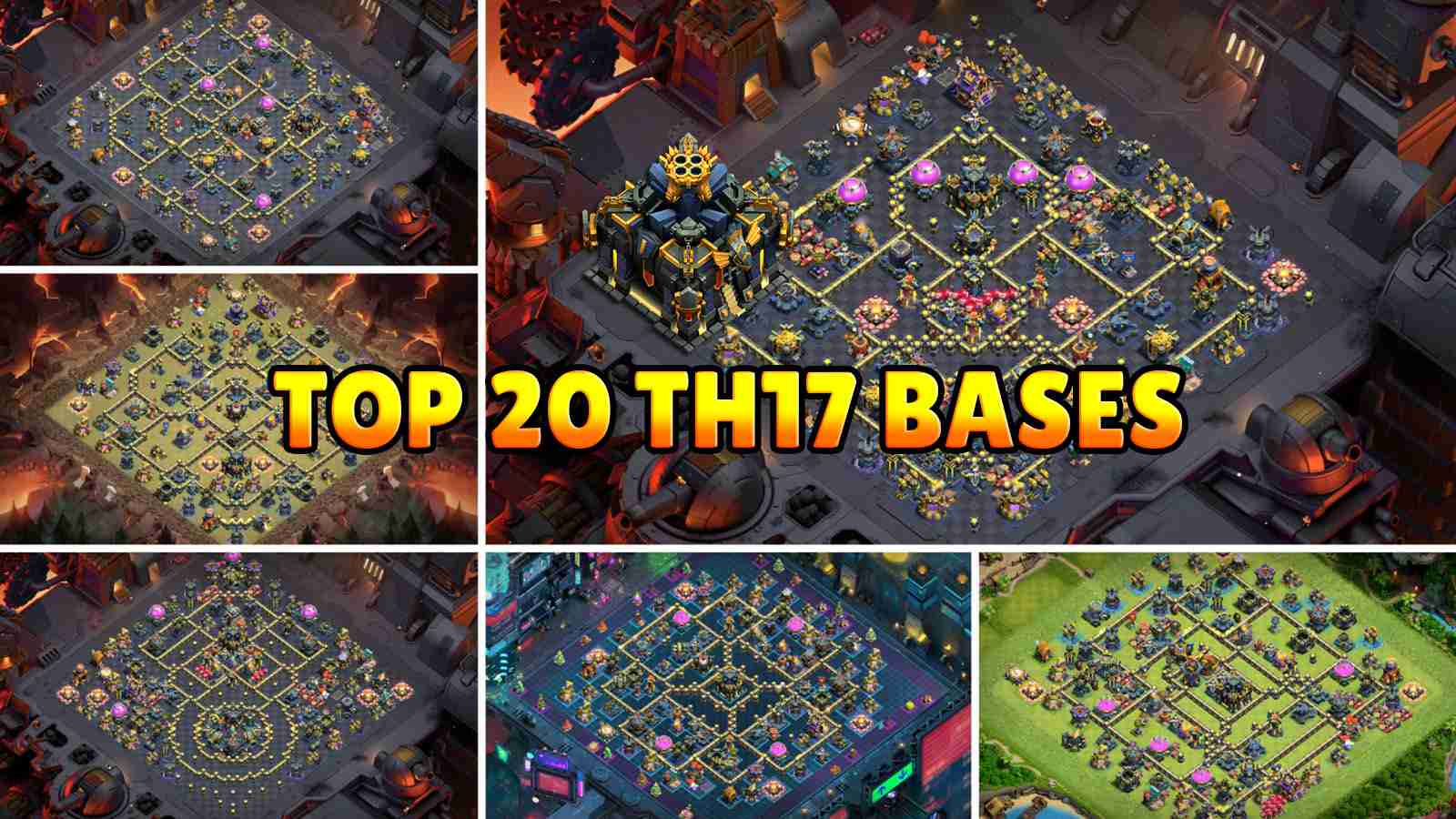 Top 20 TH17 COC Bases with Links (War, Legend, CWL) Defense