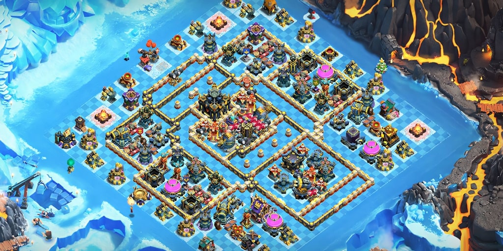 Unbeaten TH17 hybrid layout for Clash of Clans