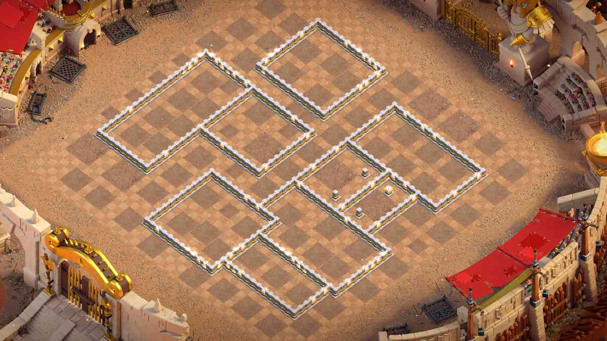Tricky Walls Layout to Fail Troop Funneling
