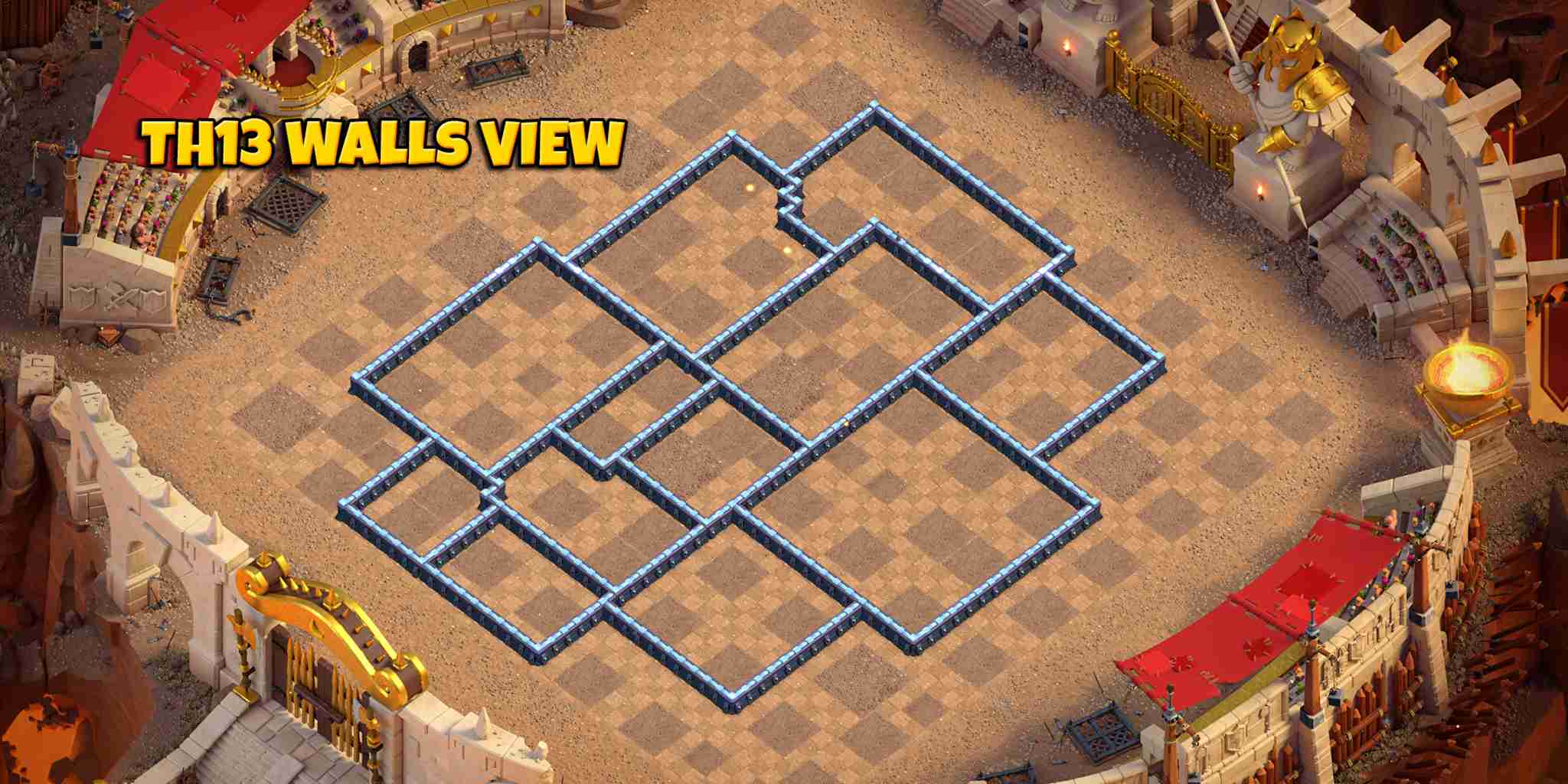 TH13 Walls Preview - Best Ground and Hybrid Defense Plan